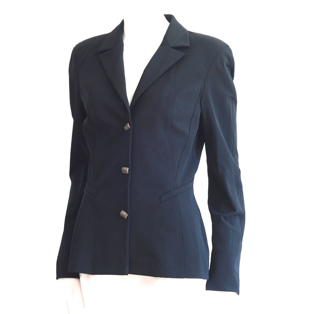 Claude Montana Black Blazer With Geometric Snap Buttons - Italy - Picture 2 of 6